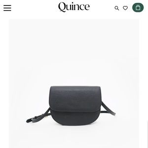 NWT Quince Vegan Leather Saddle Bag